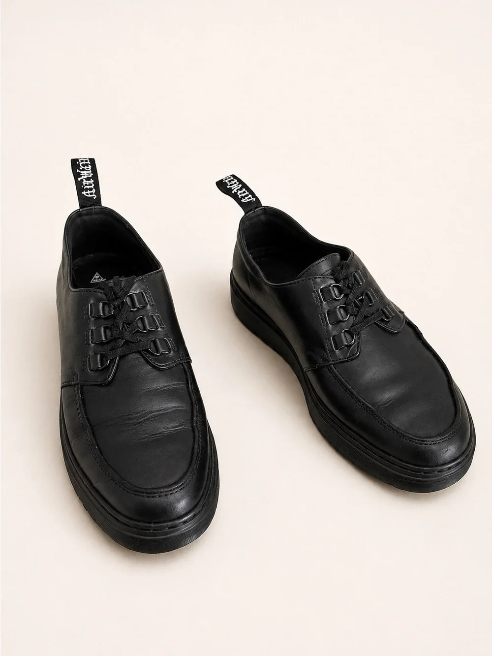 Dr. Martens‎ Walden Leather Derby Creeper Shoes Black Size 10